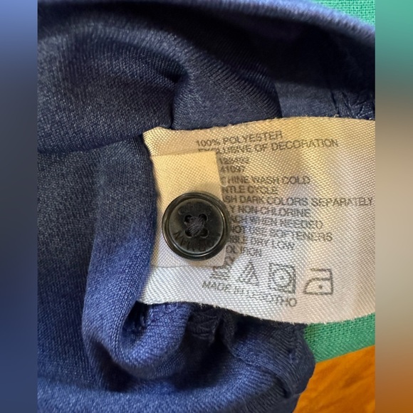 GREG NORMAN ML75 Play Dry Men’s Blue Button Down Polo shirt. Size XL - Picture 5 of 8